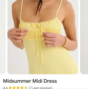 Rumored Yellow Backless Dress. Casual Wedding Attire. Spring. Cruise Dress.